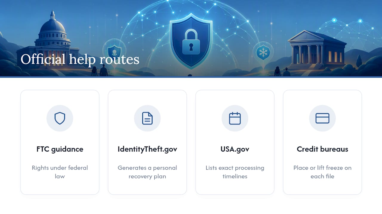 Official routes for breach recovery actions