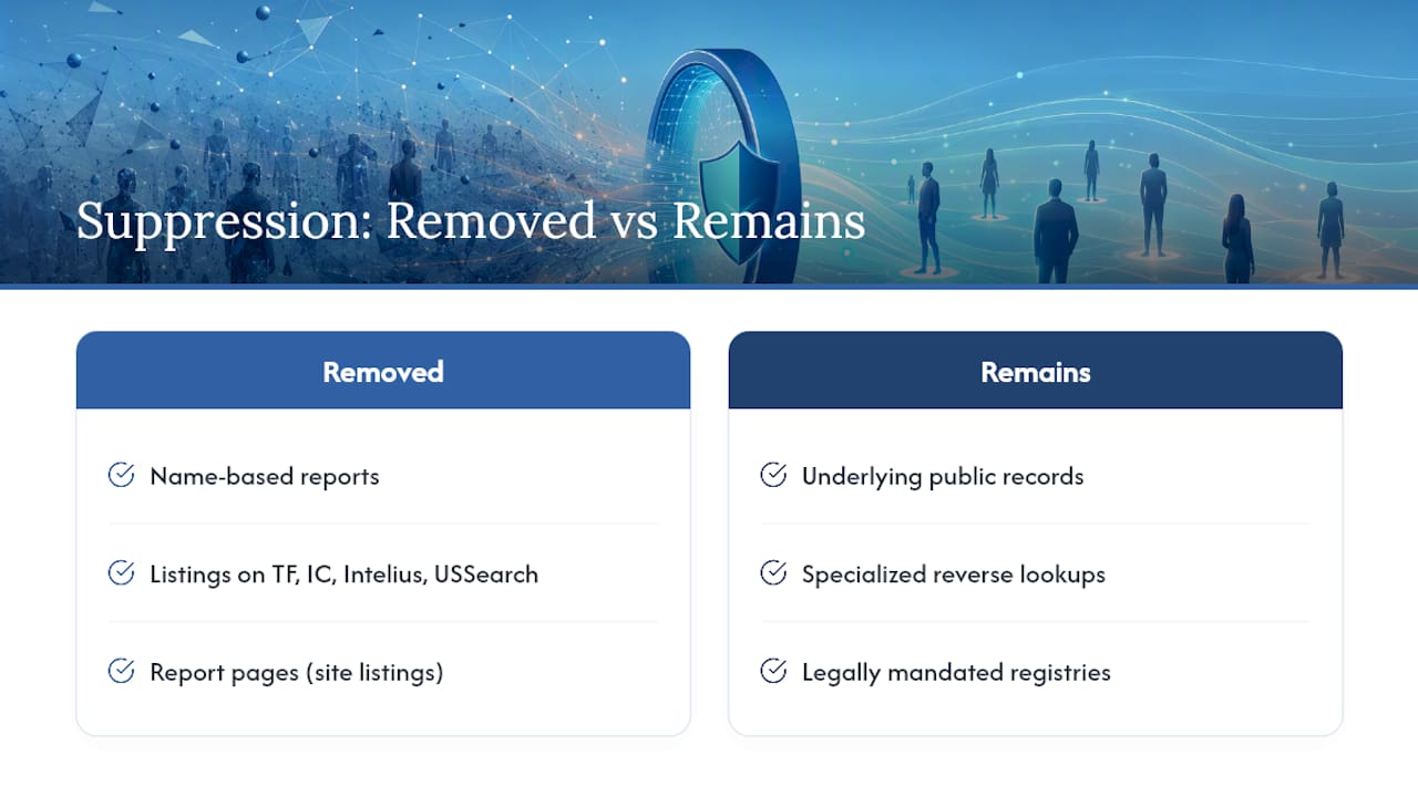 What Does TruthFinder Suppression Actually Remove? — overview diagram