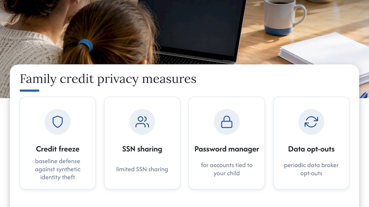 TechStackTeam perspective on fitting a freeze into a family privacy plan — overview diagram